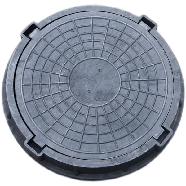 Люк полимерно-композитный тяжелый 760/630/110 мм 12,5 т (черный) Агросток 36356